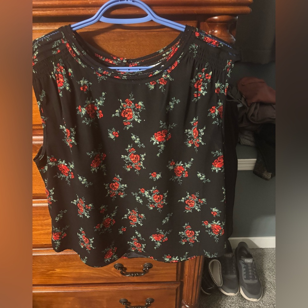 Ricki's Dark Floral Blouse